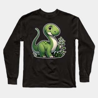 Cute brontosaurus Long Sleeve T-Shirt